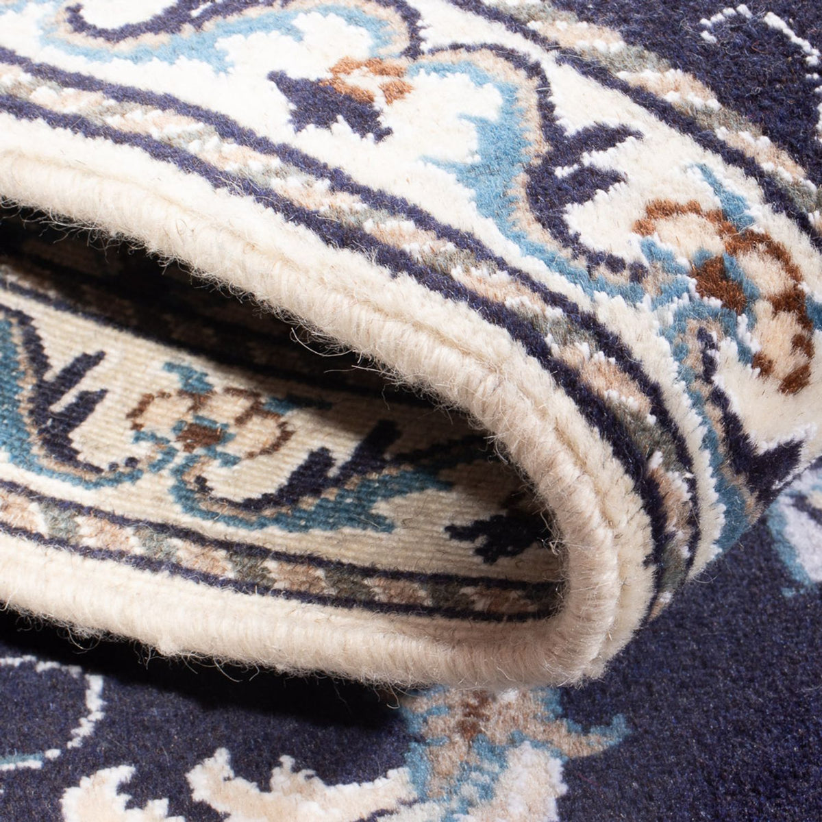 Tappeto Persero - Nain - 140 x 90 cm - blu scuro