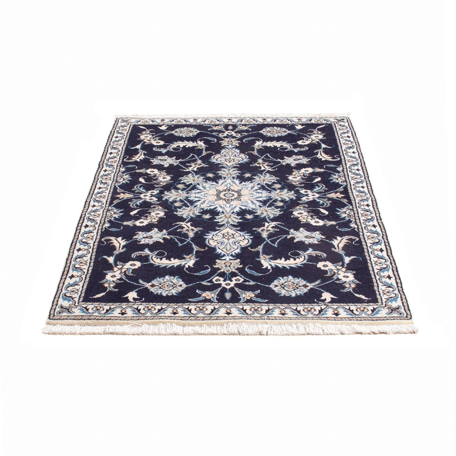 Tappeto Persero - Nain - 140 x 90 cm - blu scuro