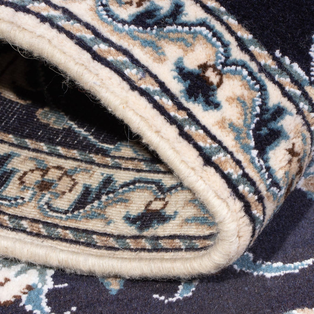 Tappeto Persero - Nain - 140 x 90 cm - blu scuro