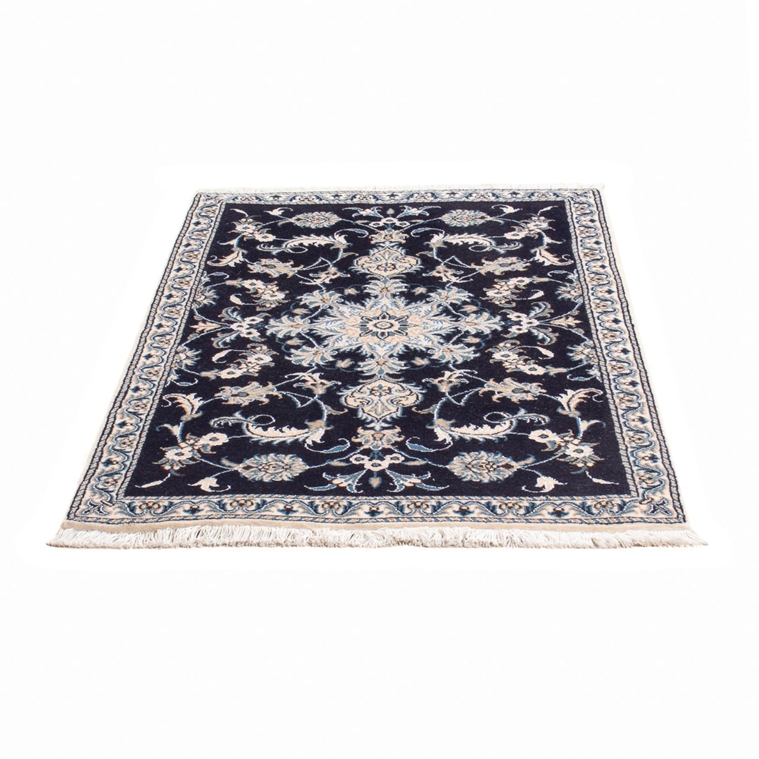 Tappeto Persero - Nain - 140 x 90 cm - blu scuro