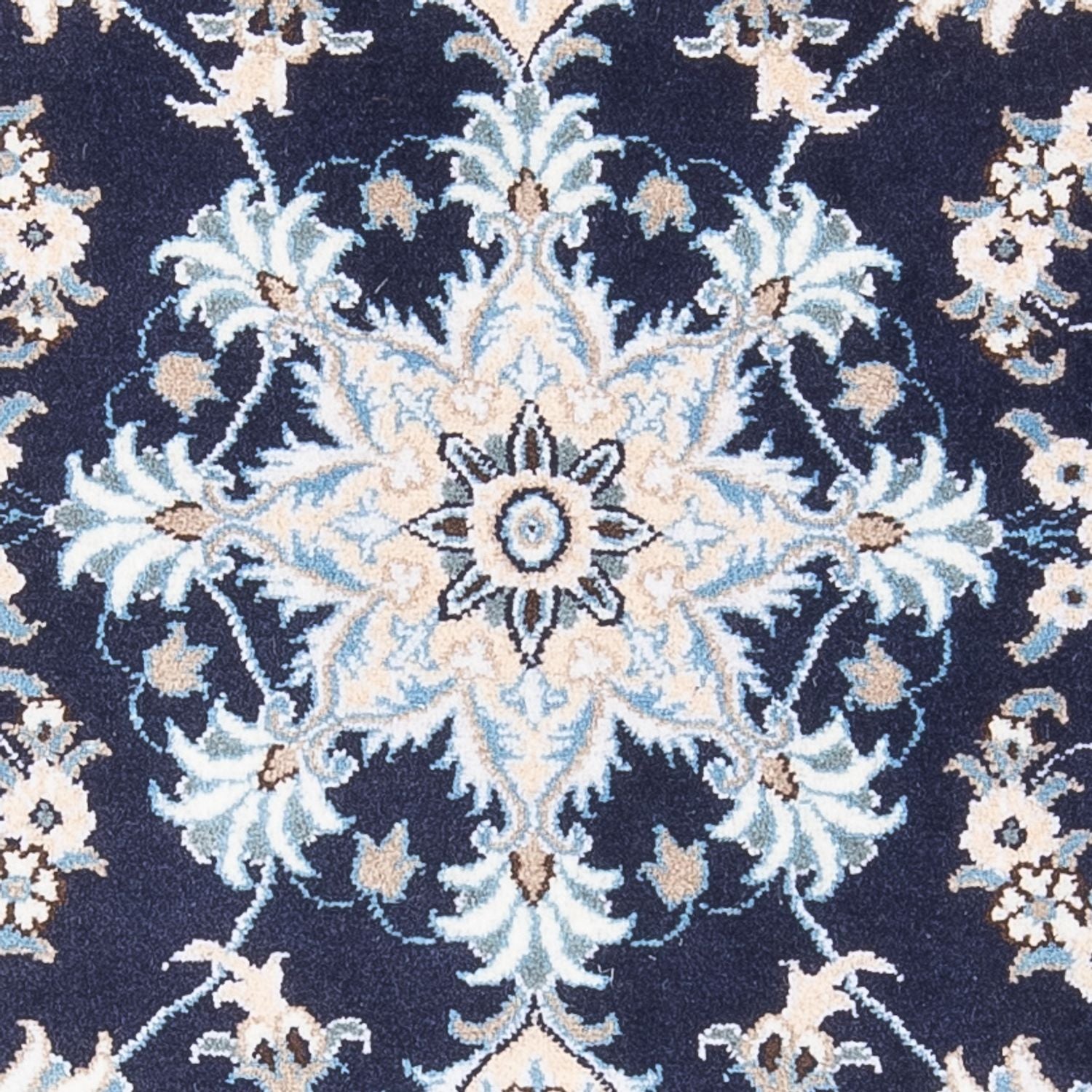 Tappeto Persero - Nain - 140 x 90 cm - blu scuro
