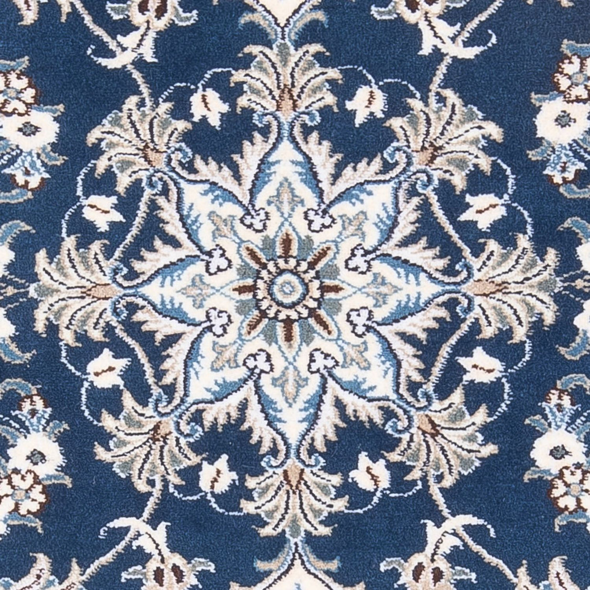 Tappeto Persero - Nain - 140 x 90 cm - blu scuro