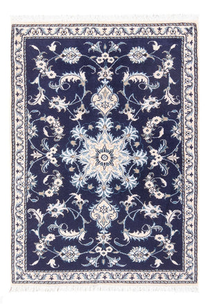 Tappeto Persero - Nain - 140 x 90 cm - blu scuro