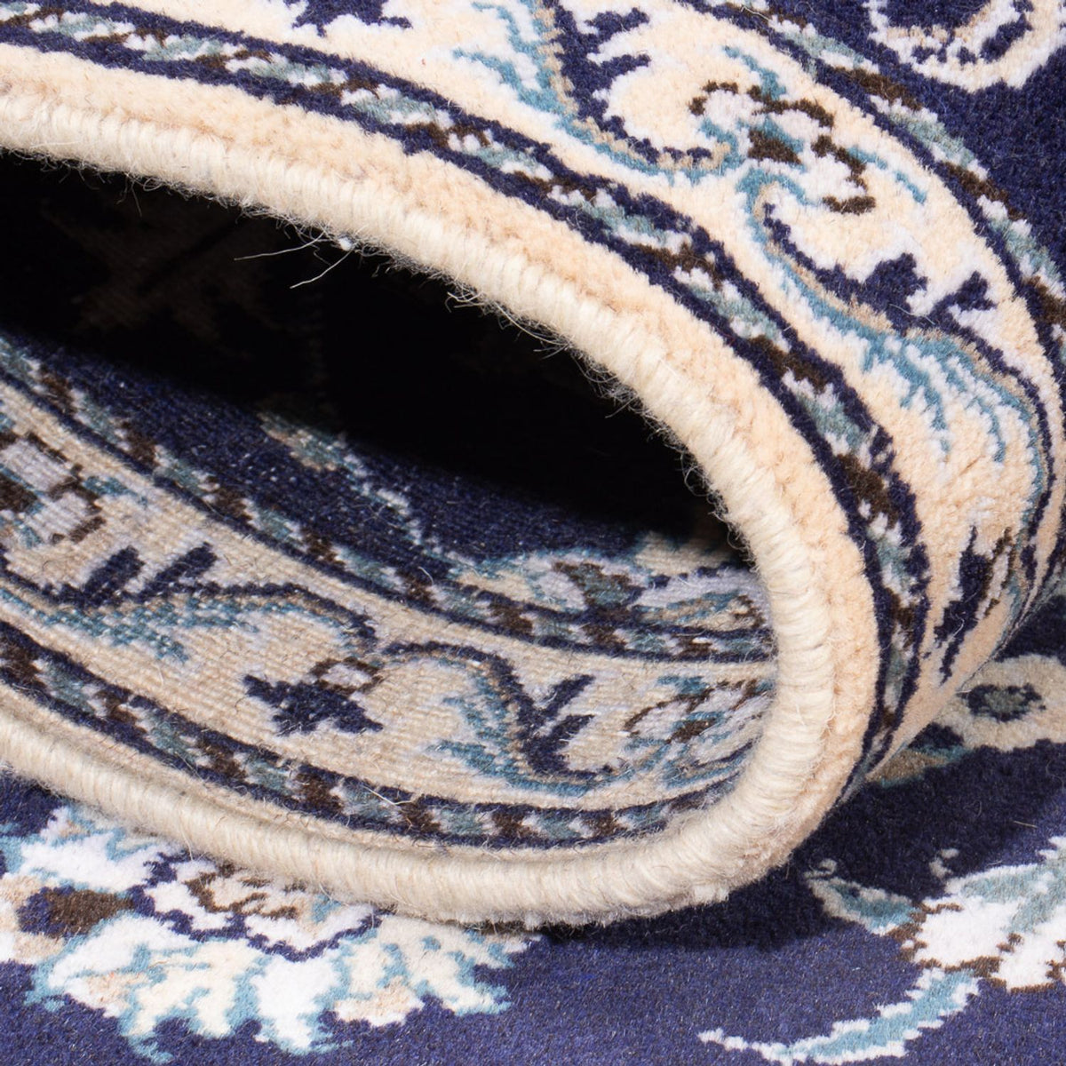 Tappeto Persero - Nain - 140 x 90 cm - blu scuro