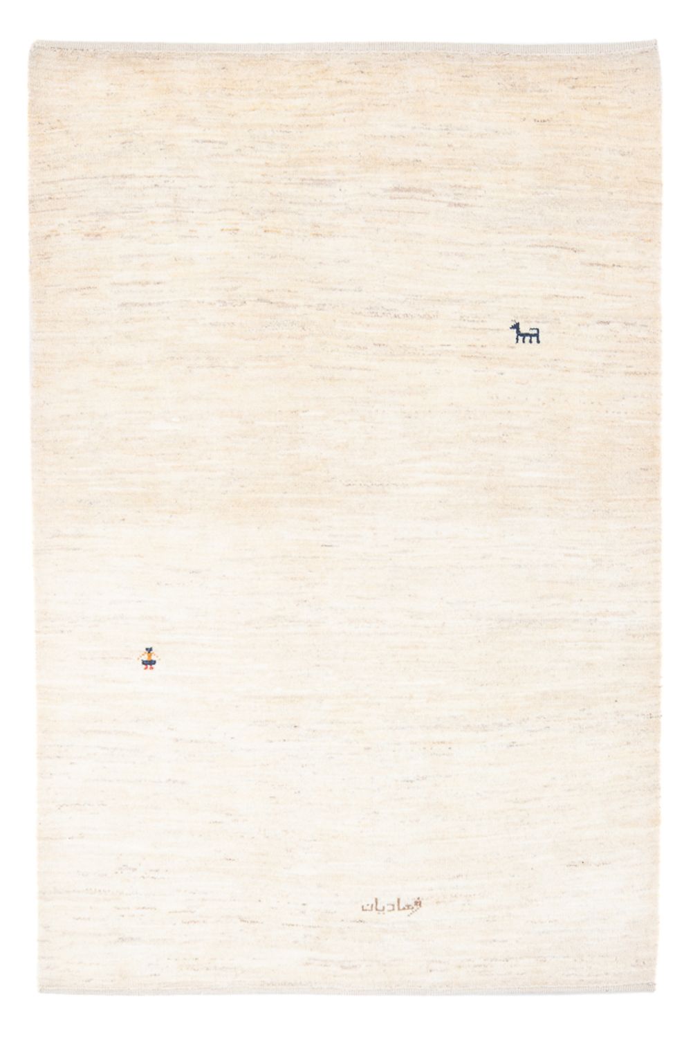 Tappeto Gabbeh - Persero - 176 x 120 cm - bianco