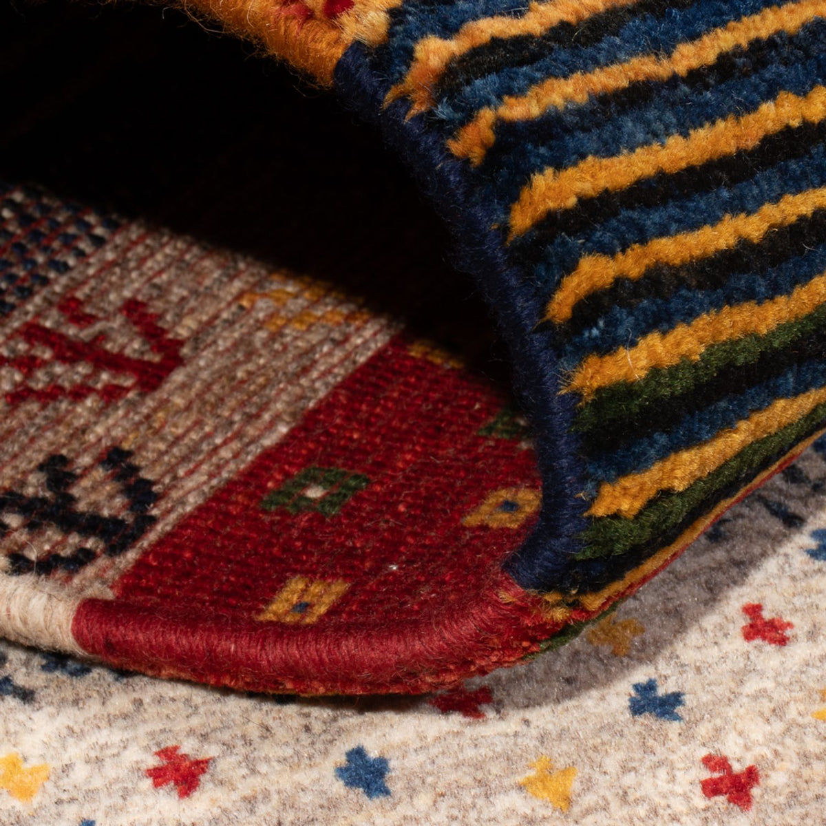 Tappeto Gabbeh - Persero - 177 x 123 cm - multicolore