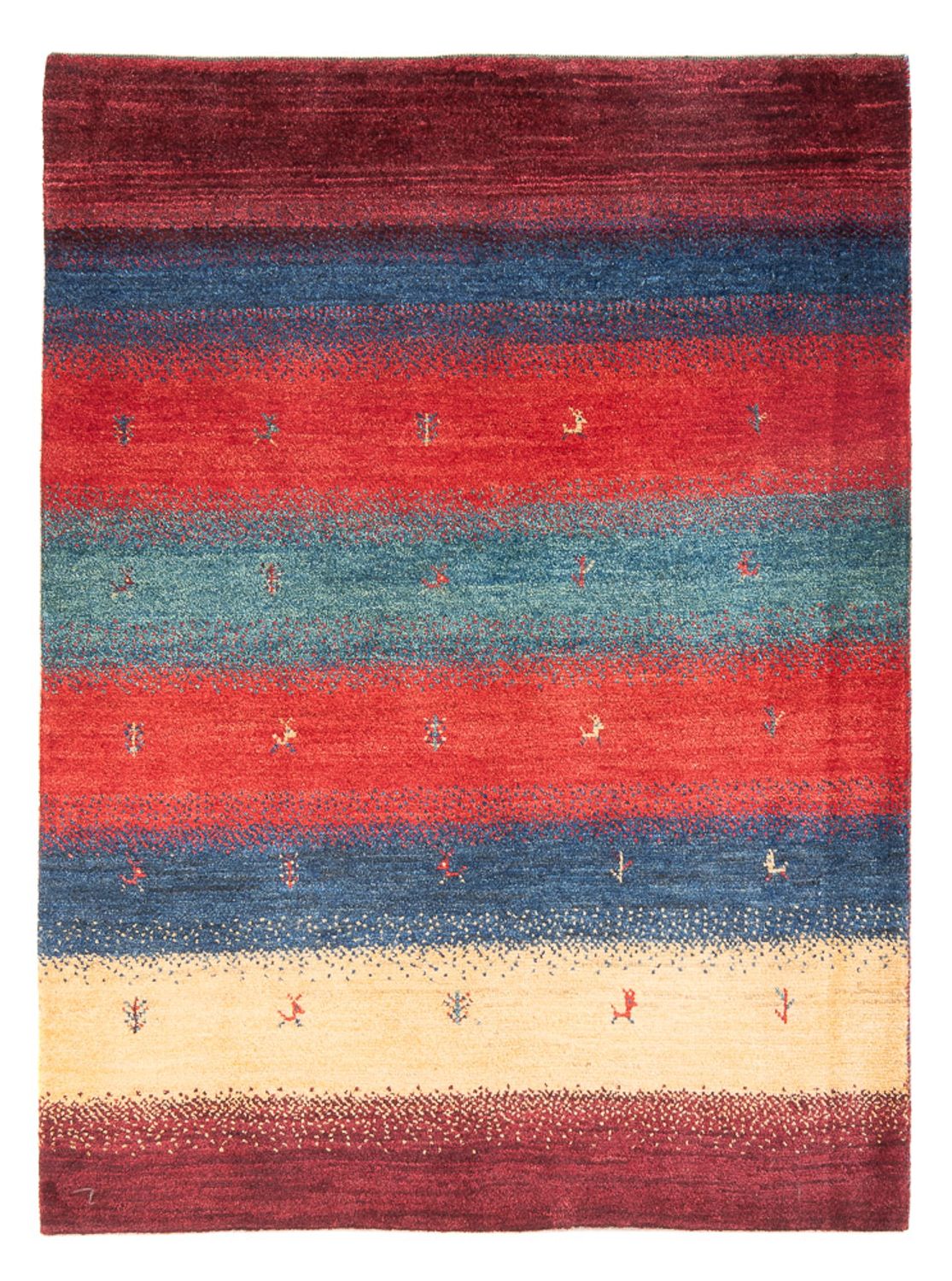 Tappeto Gabbeh - Persero - 163 x 120 cm - multicolore