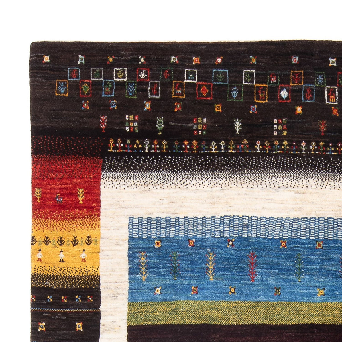 Tappeto Gabbeh - Loribaft Persero - 260 x 178 cm - multicolore