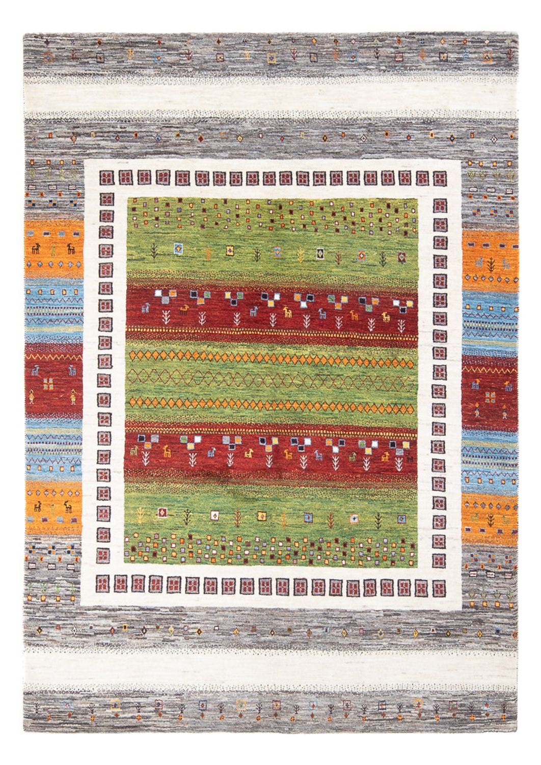 Tappeto Gabbeh - Loribaft Persero - 249 x 173 cm - multicolore