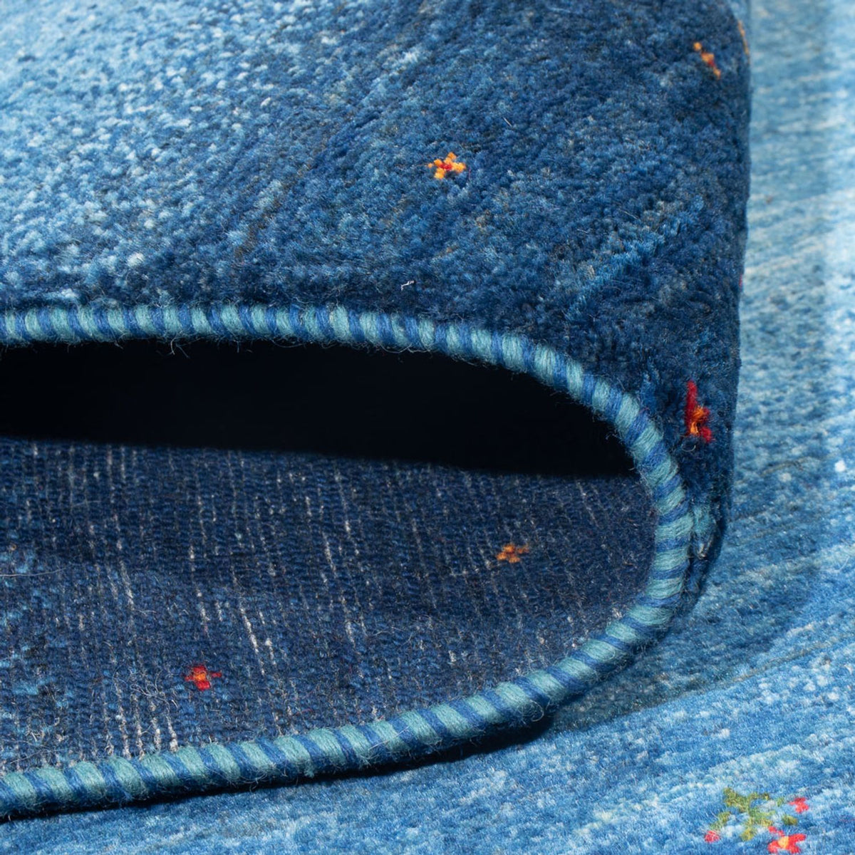 Tappeto Gabbeh - Loribaft Persero - 252 x 173 cm - blu scuro