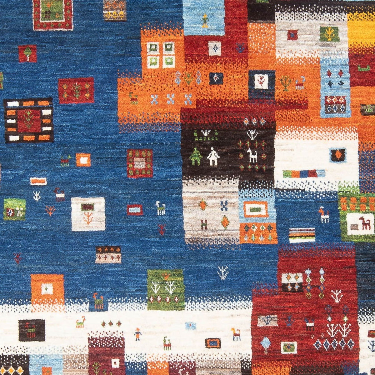 Tappeto Gabbeh - Loribaft Persero - 254 x 178 cm - multicolore