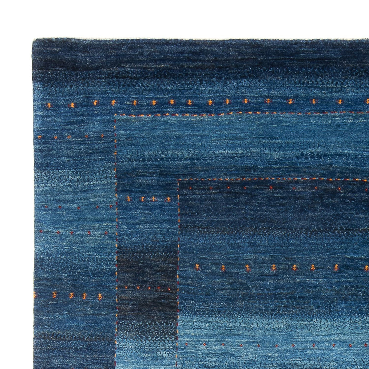 Tappeto Gabbeh - Loribaft Persero - 241 x 180 cm - blu mare