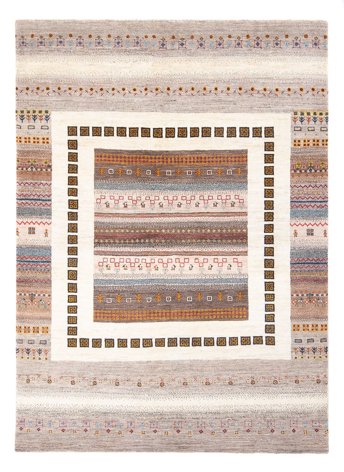 Tappeto Gabbeh - Loribaft Persero - 226 x 160 cm - multicolore