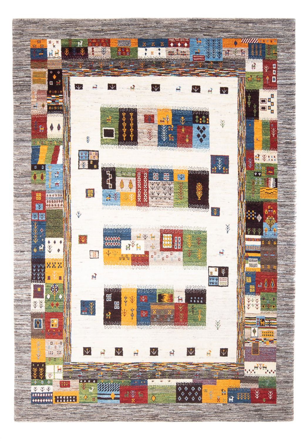 Tappeto Gabbeh - Loribaft Persero - 258 x 178 cm - multicolore