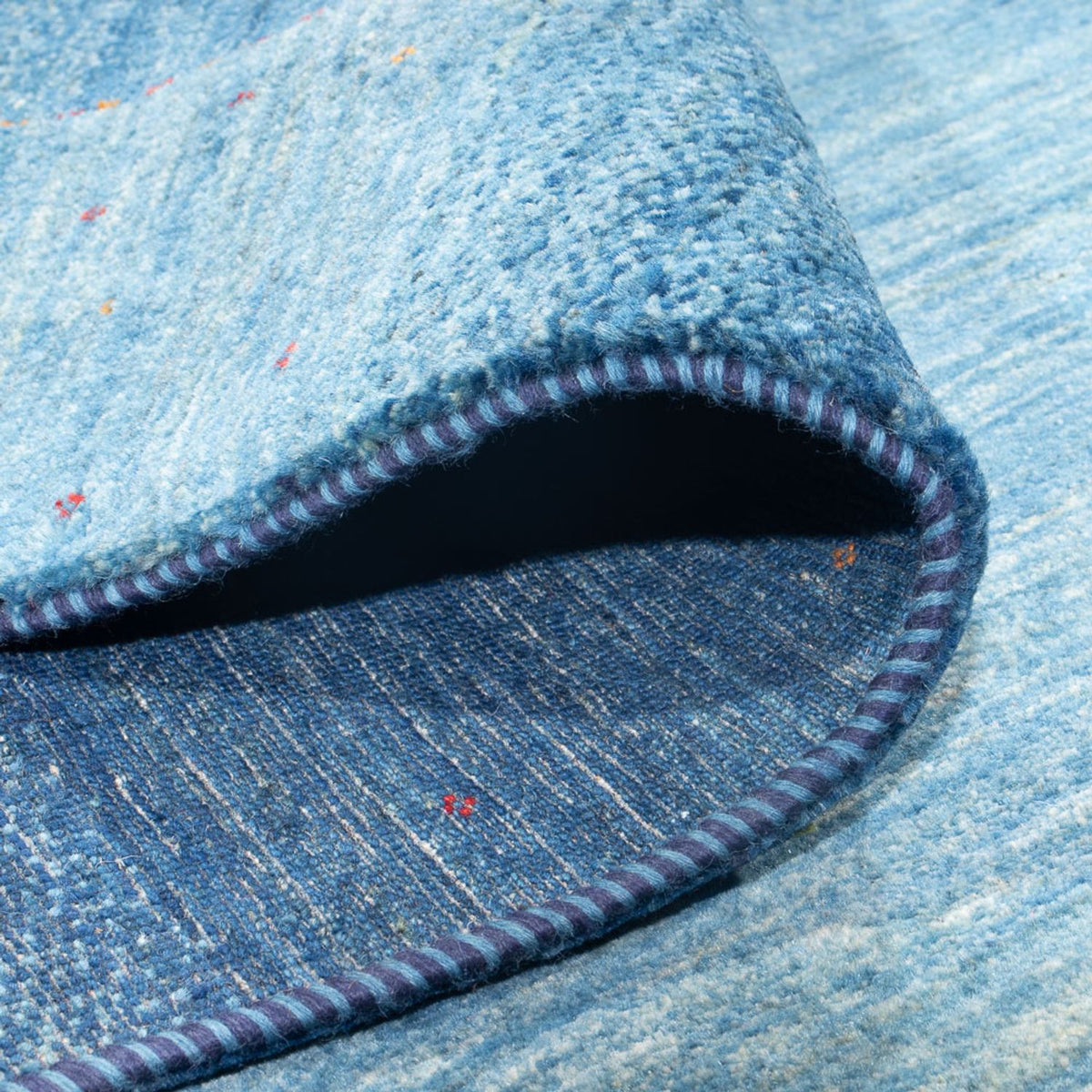 Tappeto Gabbeh - Loribaft Persero - 297 x 216 cm - blu mare