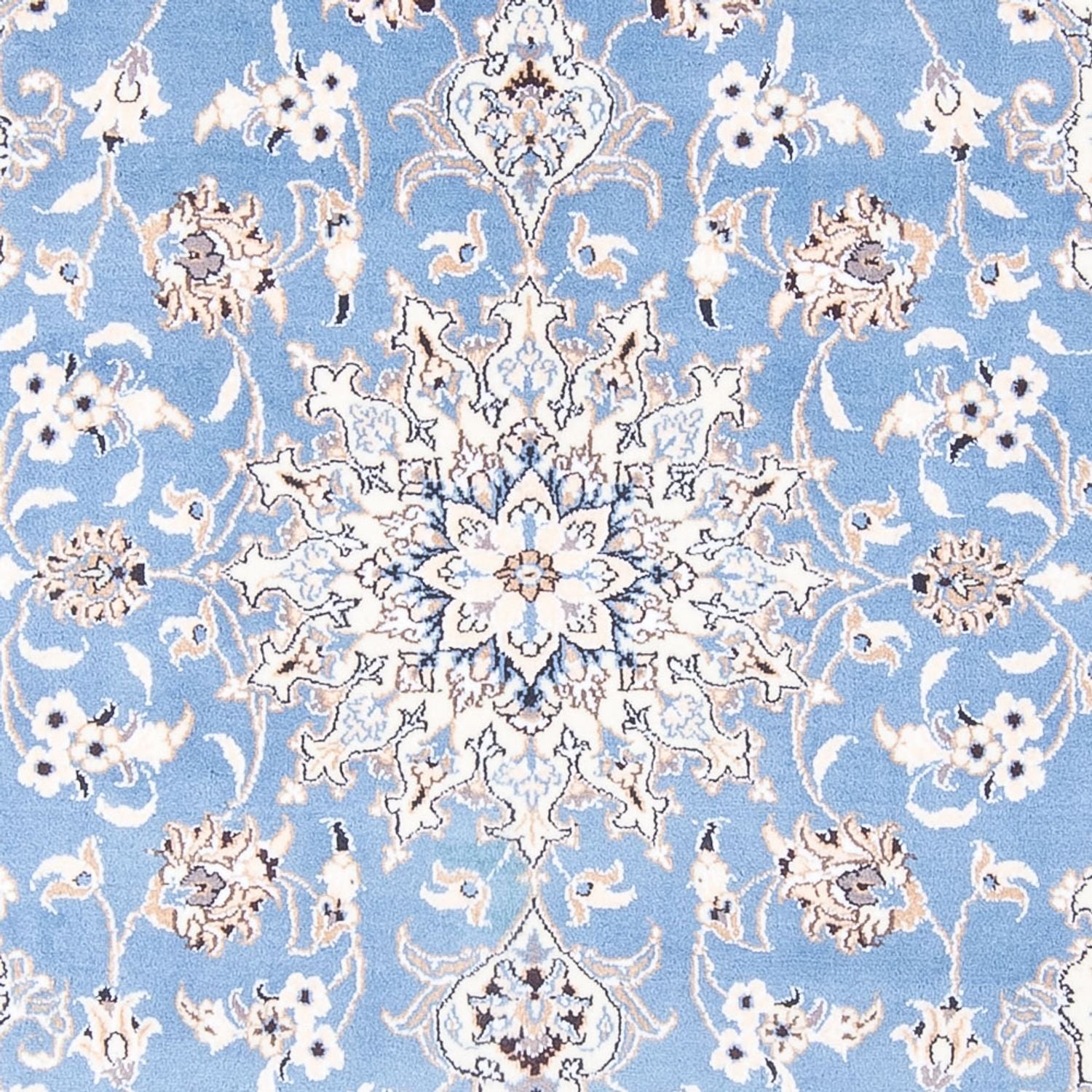 Tappeto Persero - Nain - Reale - 202 x 150 cm - blu chiaro