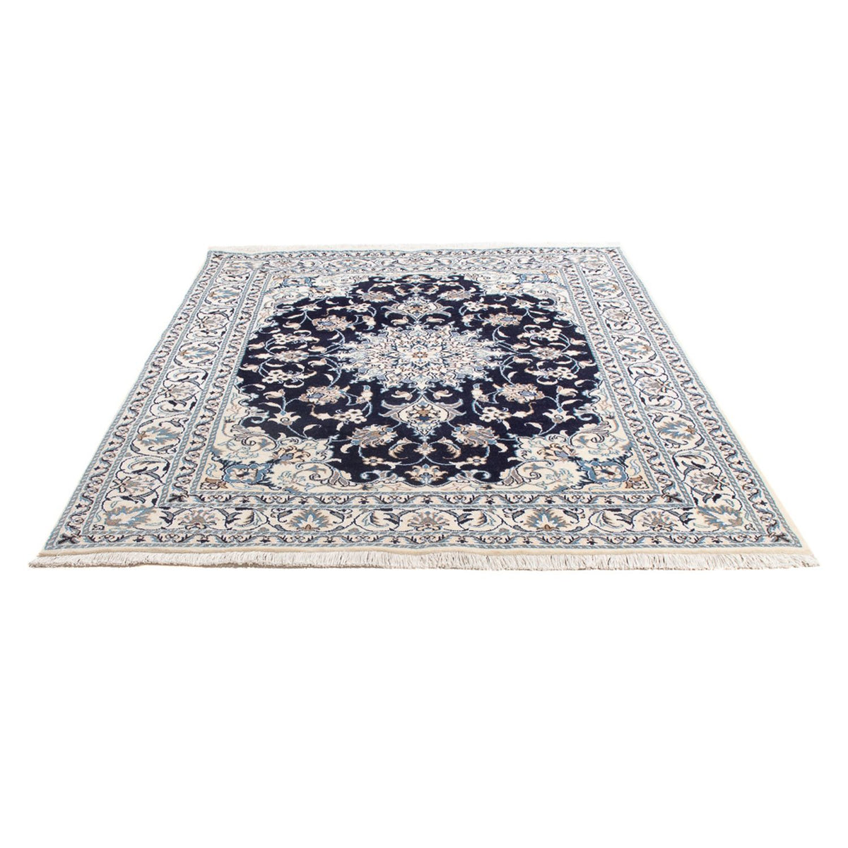 Tappeto Persero - Nain - Reale - 202 x 156 cm - blu scuro