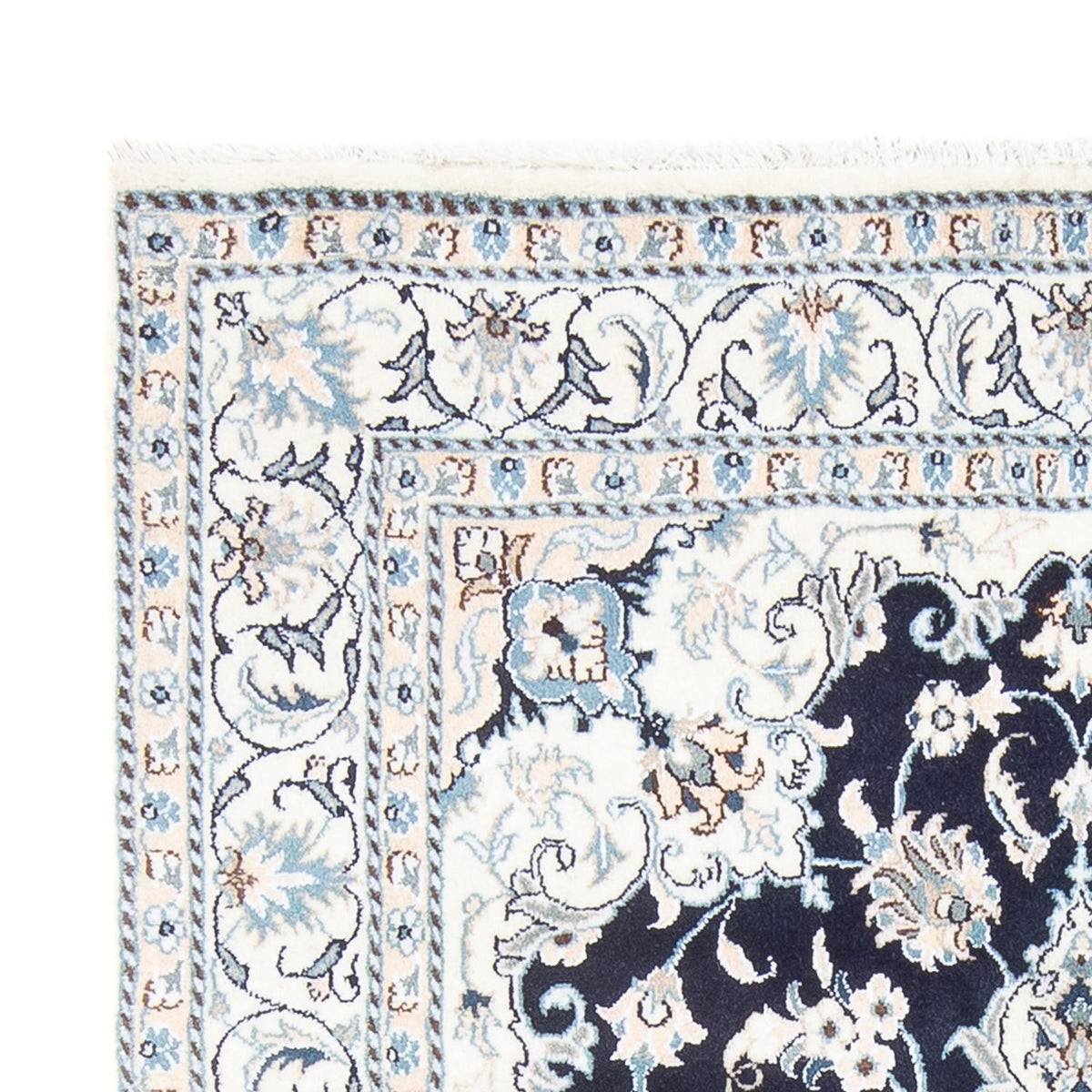 Nain - 9La Tappeto 149x209cm - Tappeto persiano - blu scuro