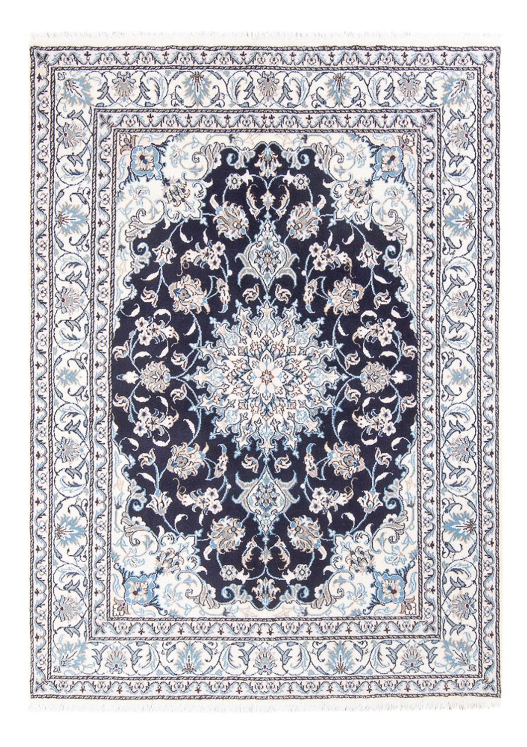 Tappeto Persero - Nain - Reale - 198 x 150 cm - blu scuro