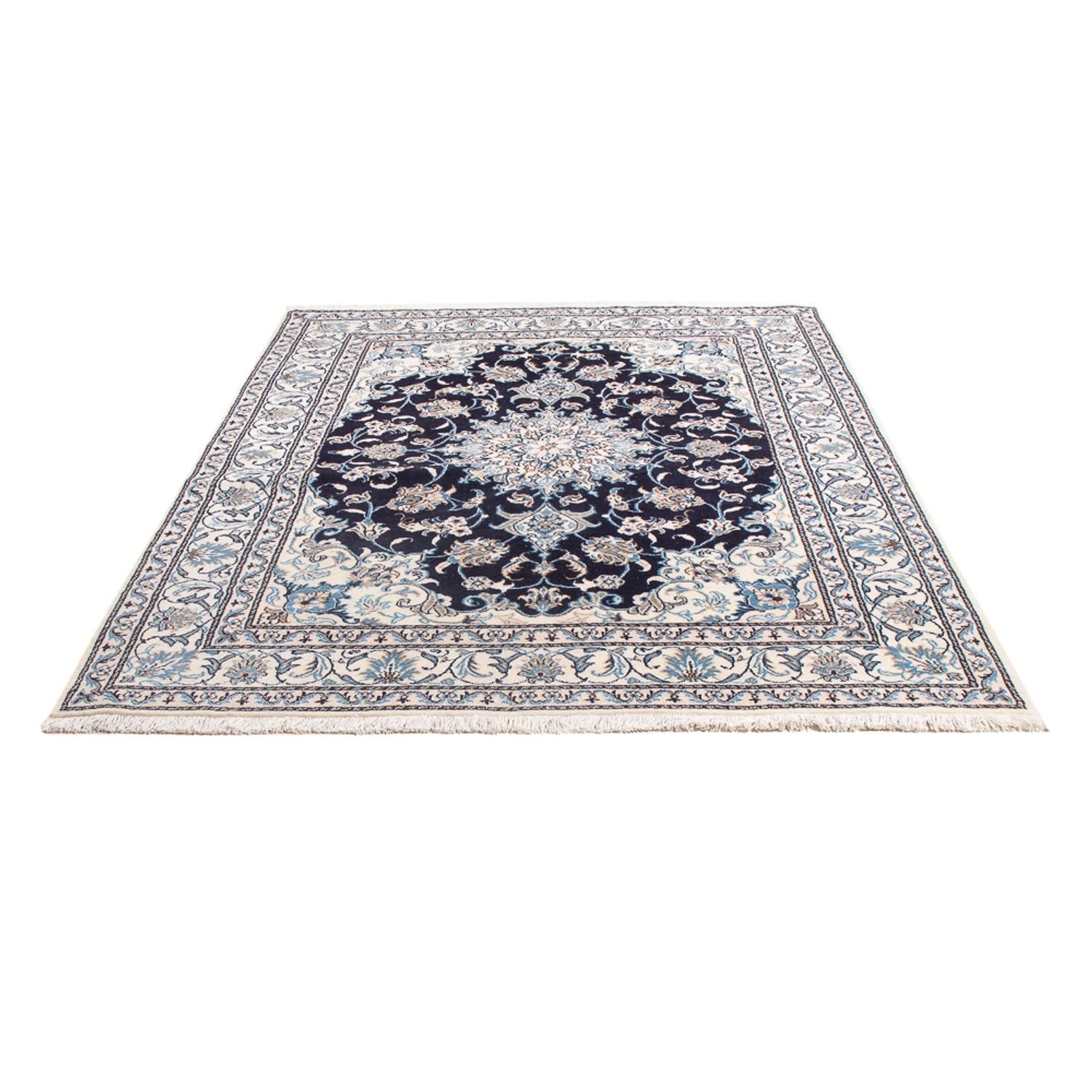 Tappeto Persero - Nain - Reale - 198 x 150 cm - blu scuro