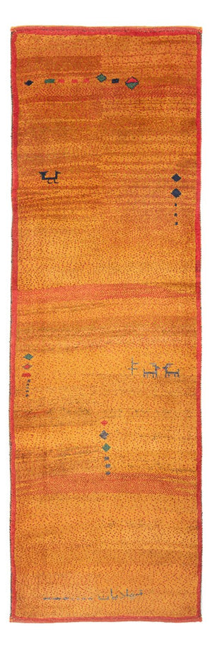 Tappeto corsia Tappeto Gabbeh - Persero - 258 x 85 cm - arancione