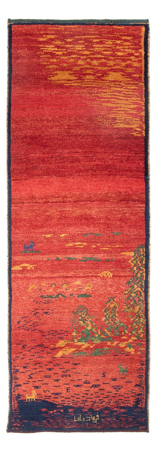 Tappeto corsia Tappeto Gabbeh - Persero - 235 x 75 cm - multicolore