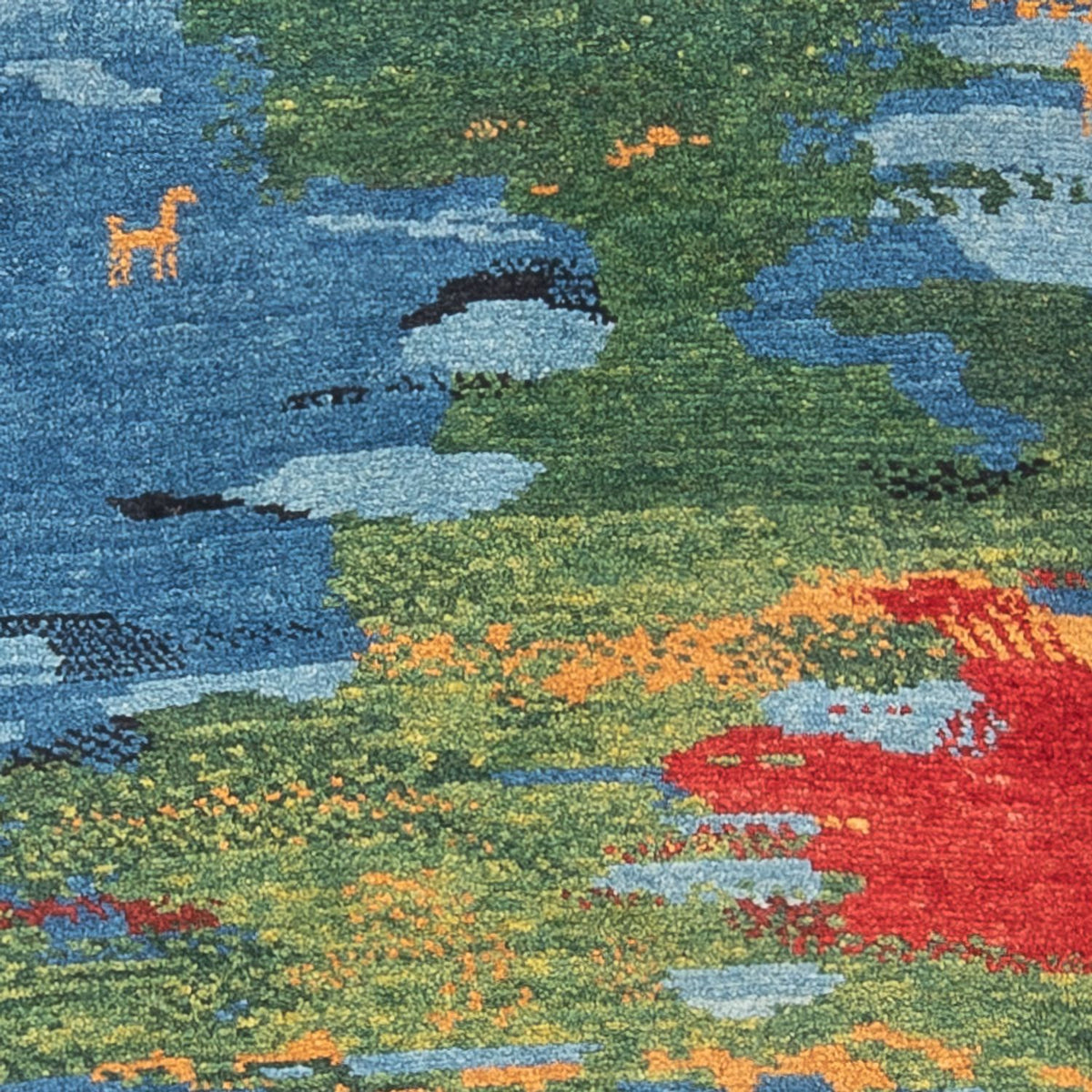 Tappeto corsia Tappeto Gabbeh - Persero - 242 x 78 cm - multicolore