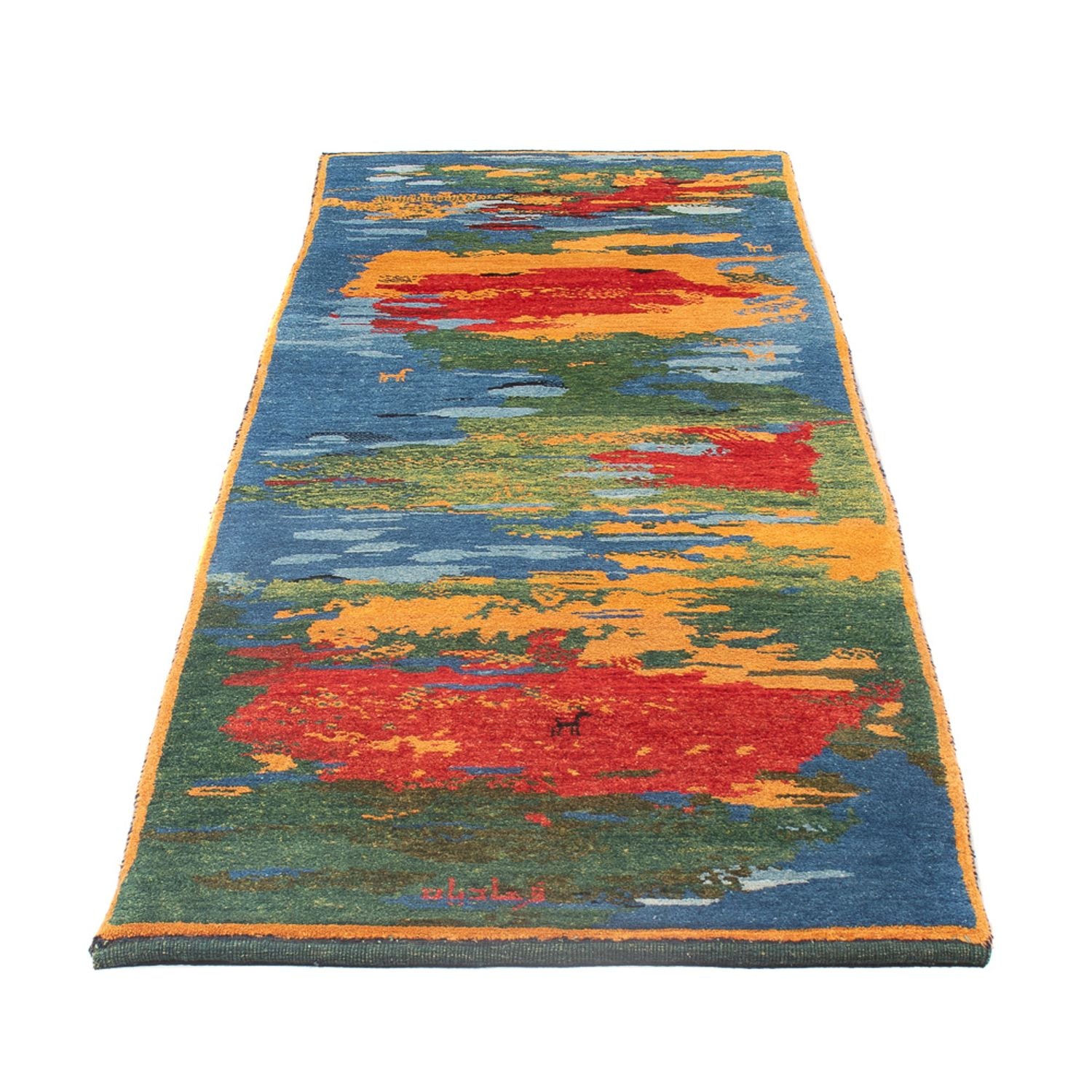 Tappeto corsia Tappeto Gabbeh - Persero - 242 x 78 cm - multicolore