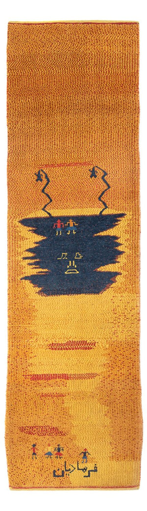 Tappeto corsia Tappeto Gabbeh - Persero - 293 x 87 cm - multicolore