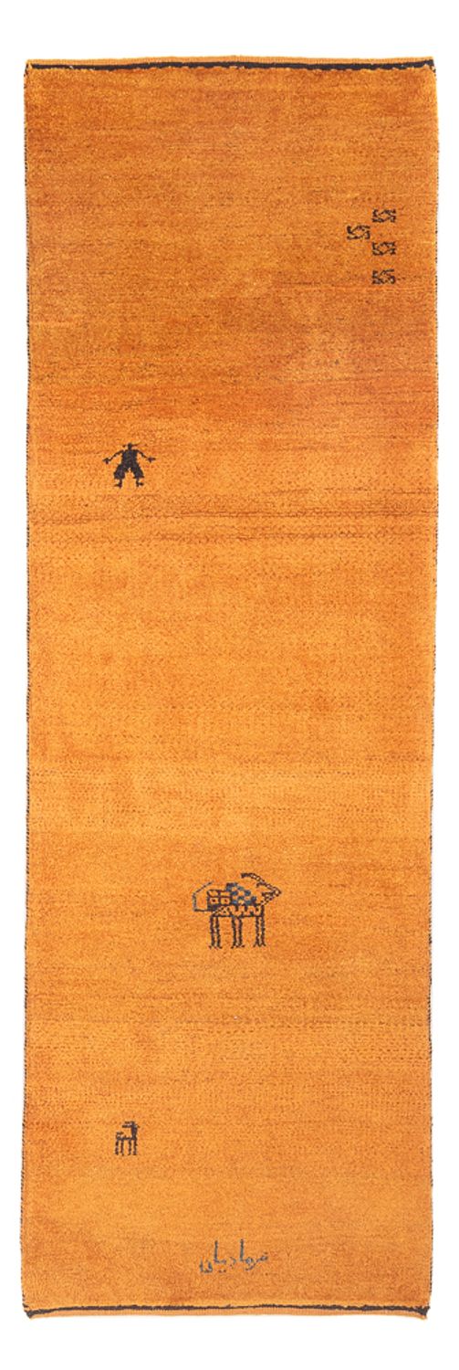 Tappeto corsia Tappeto Gabbeh - Persero - 220 x 74 cm - arancione