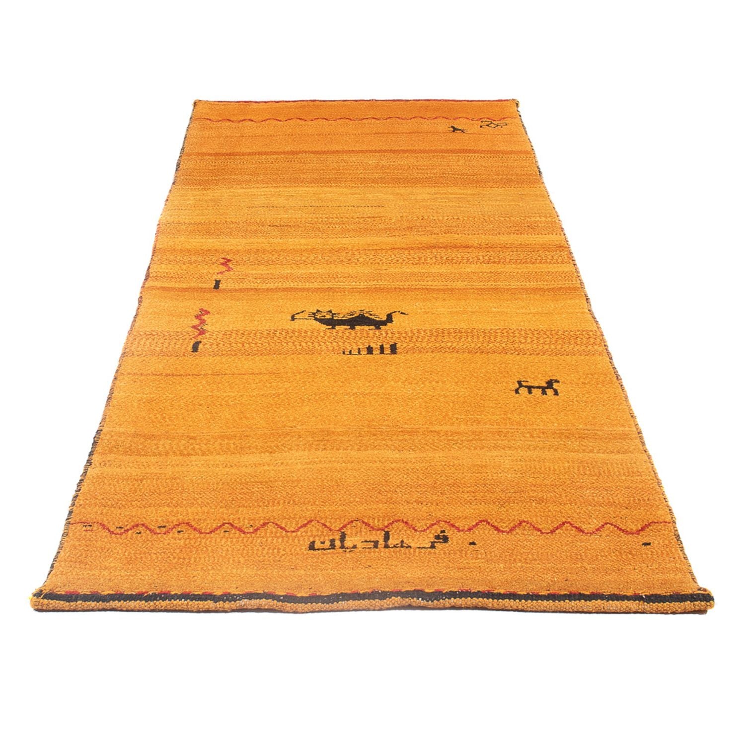 Tappeto corsia Tappeto Gabbeh - Persero - 236 x 85 cm - arancione