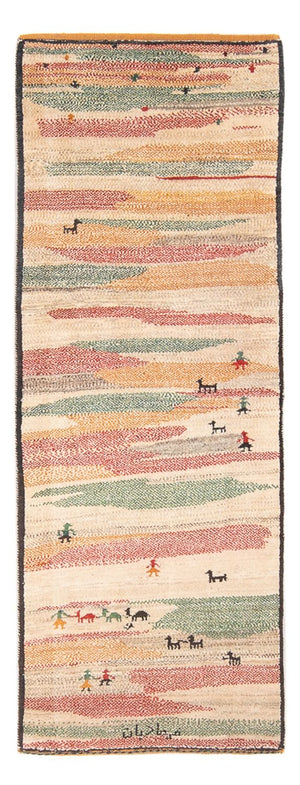 Tappeto corsia Tappeto Gabbeh - Persero - 205 x 78 cm - multicolore