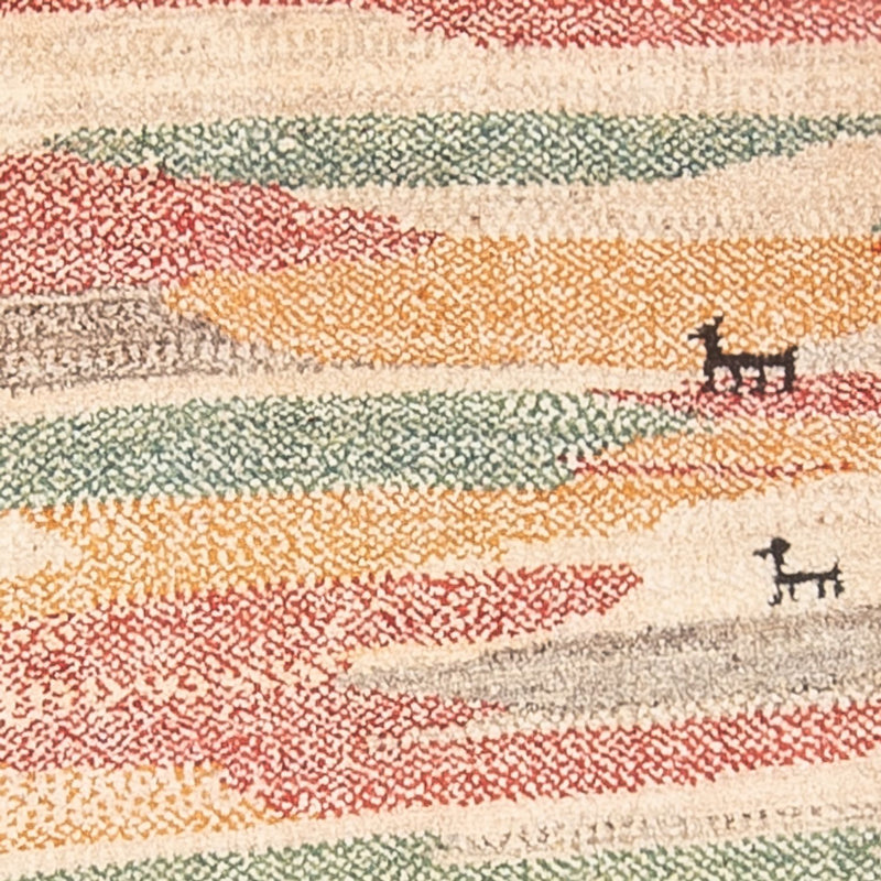 Tappeto corsia Tappeto Gabbeh - Persero - 205 x 78 cm - multicolore