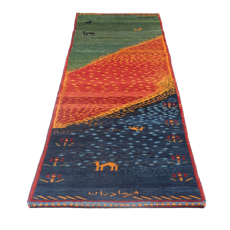 Tappeto corsia Tappeto Gabbeh - Persero - 285 x 68 cm - multicolore