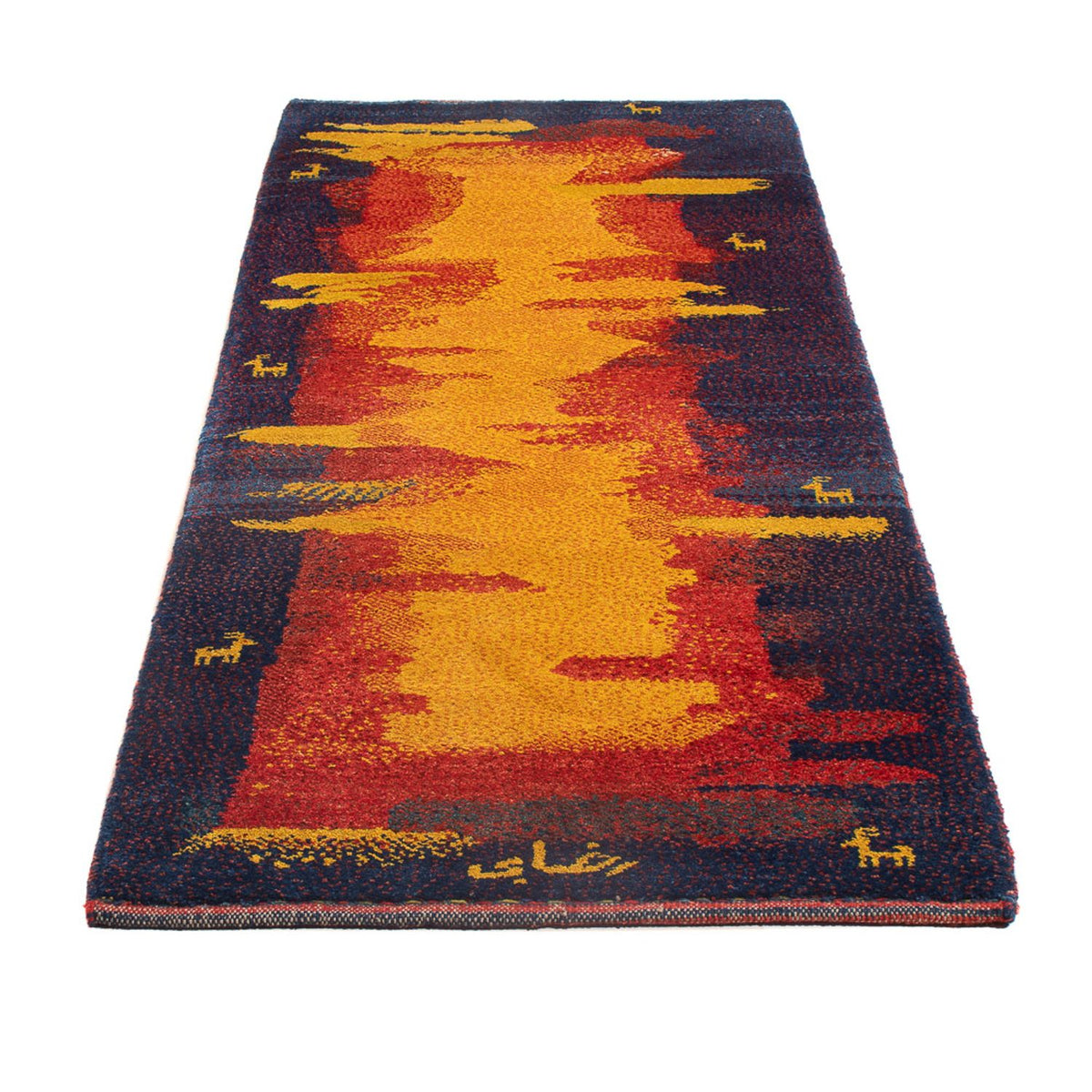 Tappeto corsia Tappeto Gabbeh - Persero - 212 x 80 cm - multicolore