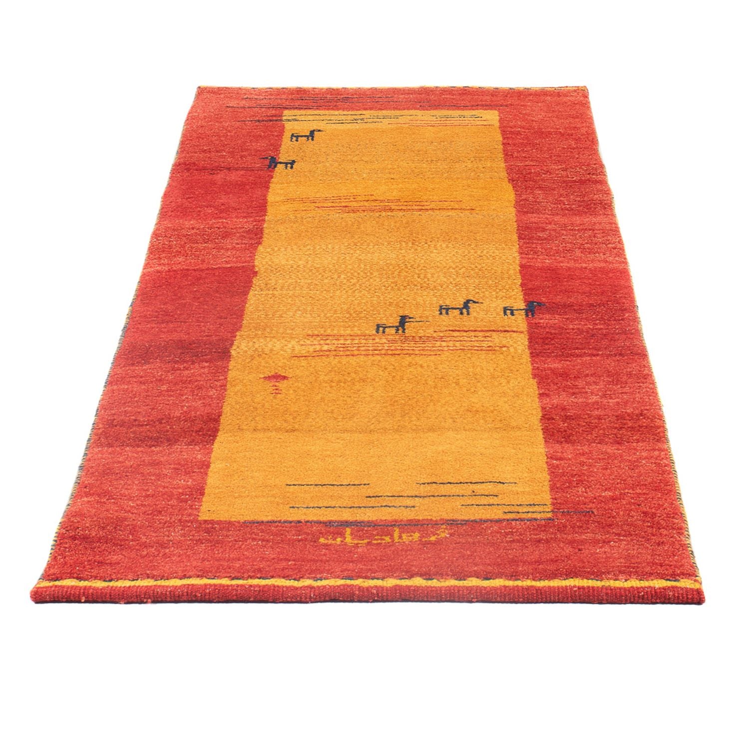 Tappeto corsia Tappeto Gabbeh - Persero - 177 x 75 cm - multicolore