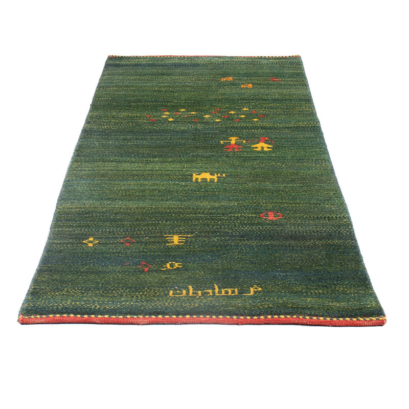 Tappeto corsia Tappeto Gabbeh - Persero - 202 x 78 cm - verde