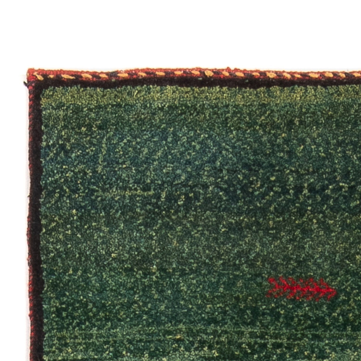 Tappeto corsia Tappeto Gabbeh - Persero - 270 x 75 cm - verde scuro