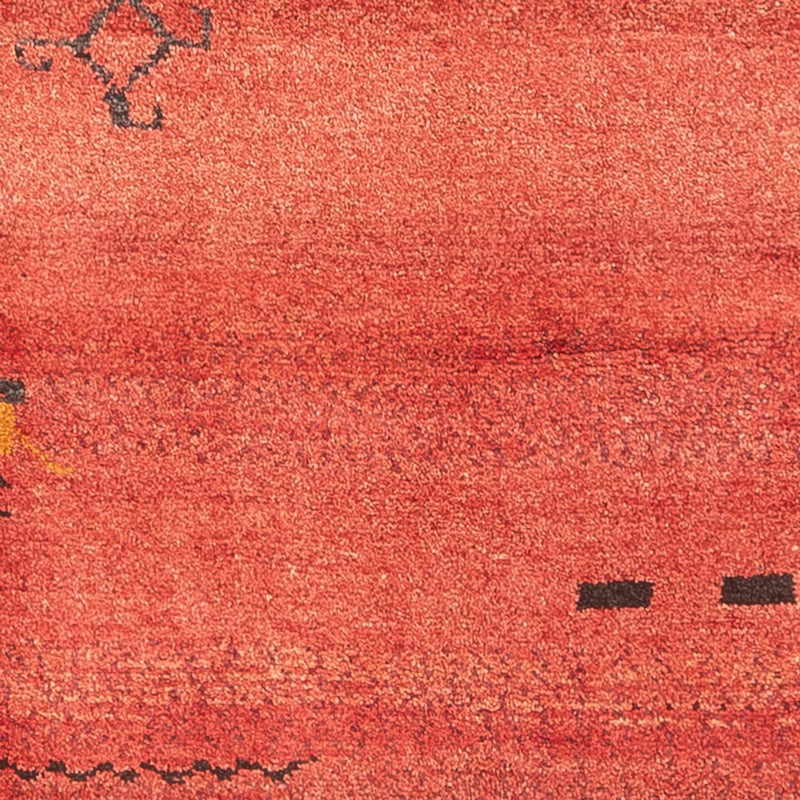 Tappeto corsia Tappeto Gabbeh - Persero - 225 x 83 cm - rosso chiaro