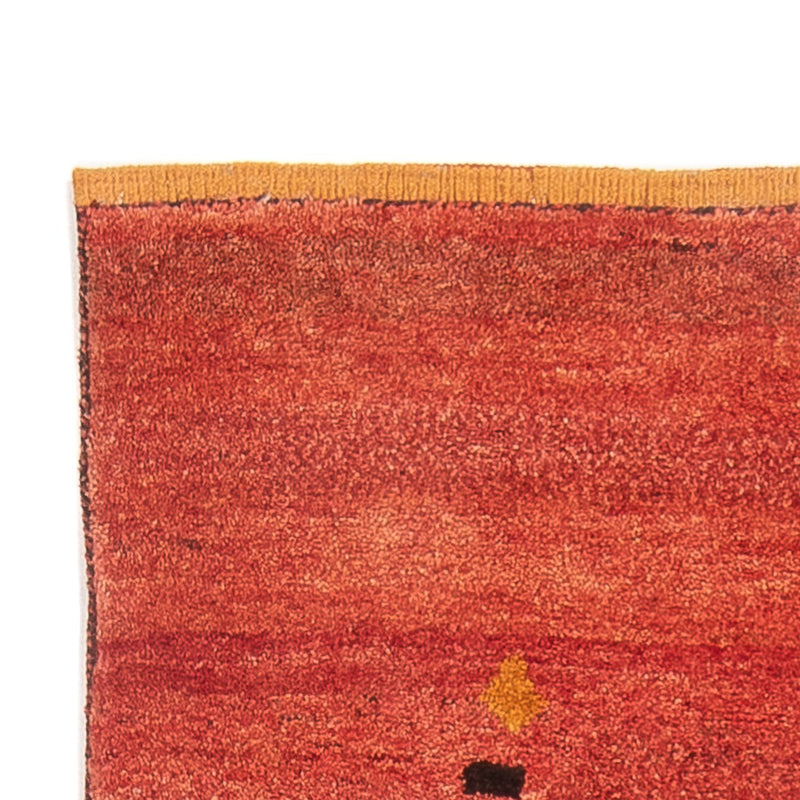 Tappeto corsia Tappeto Gabbeh - Persero - 225 x 83 cm - rosso chiaro