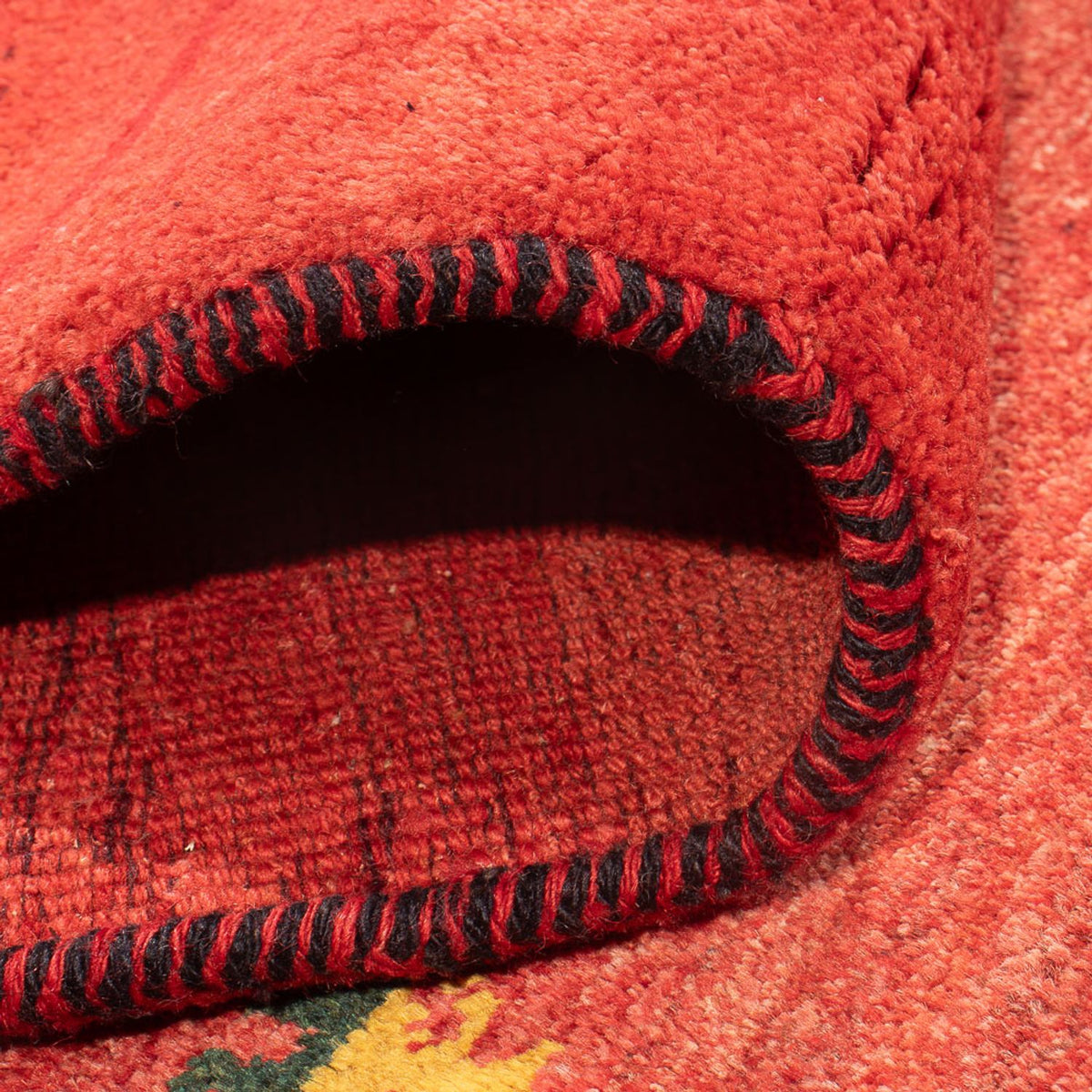 Tappeto corsia Tappeto Gabbeh - Persero - 227 x 85 cm - rosso