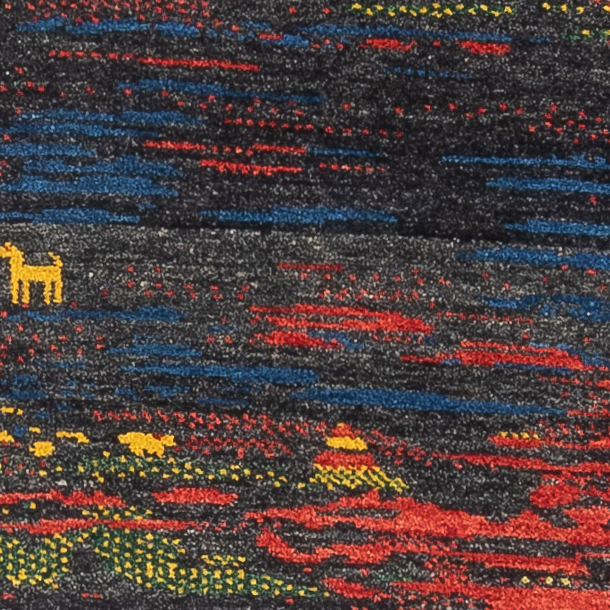 Tappeto corsia Tappeto Gabbeh - Persero - 185 x 68 cm - multicolore