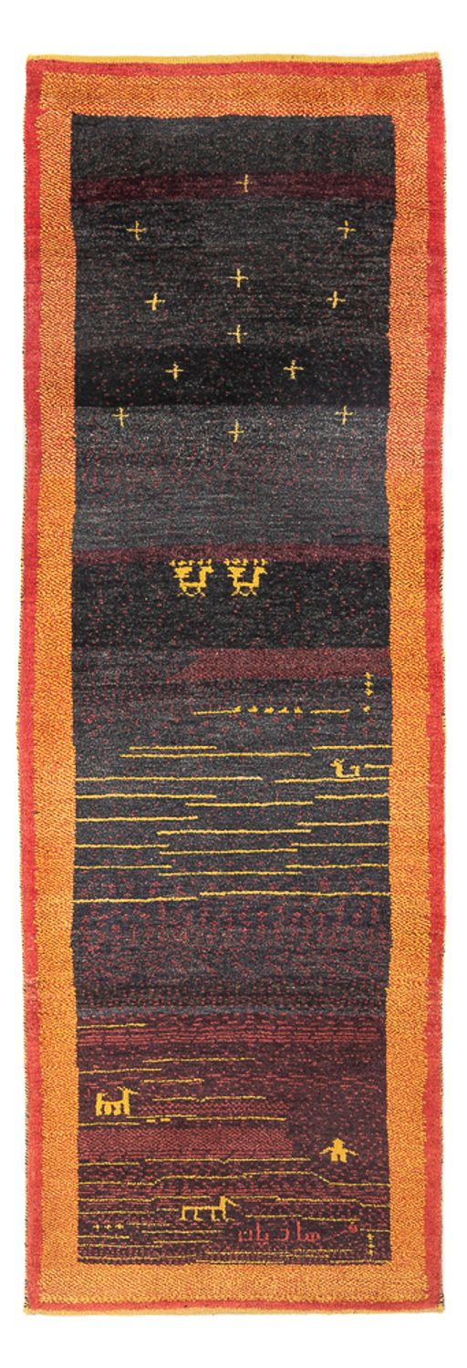Tappeto corsia Tappeto Gabbeh - Persero - 260 x 86 cm - multicolore