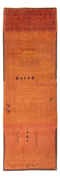 Tappeto corsia Tappeto Gabbeh - Persero - 247 x 87 cm - terracotta