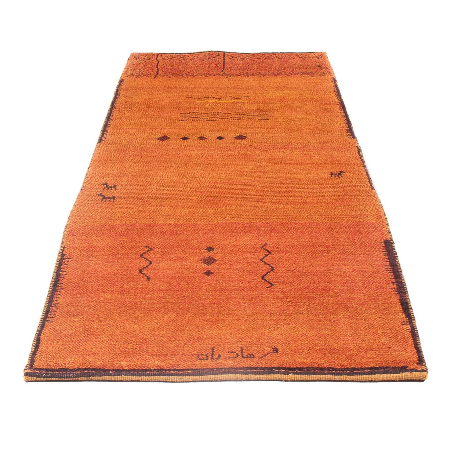 Tappeto corsia Tappeto Gabbeh - Persero - 247 x 87 cm - terracotta