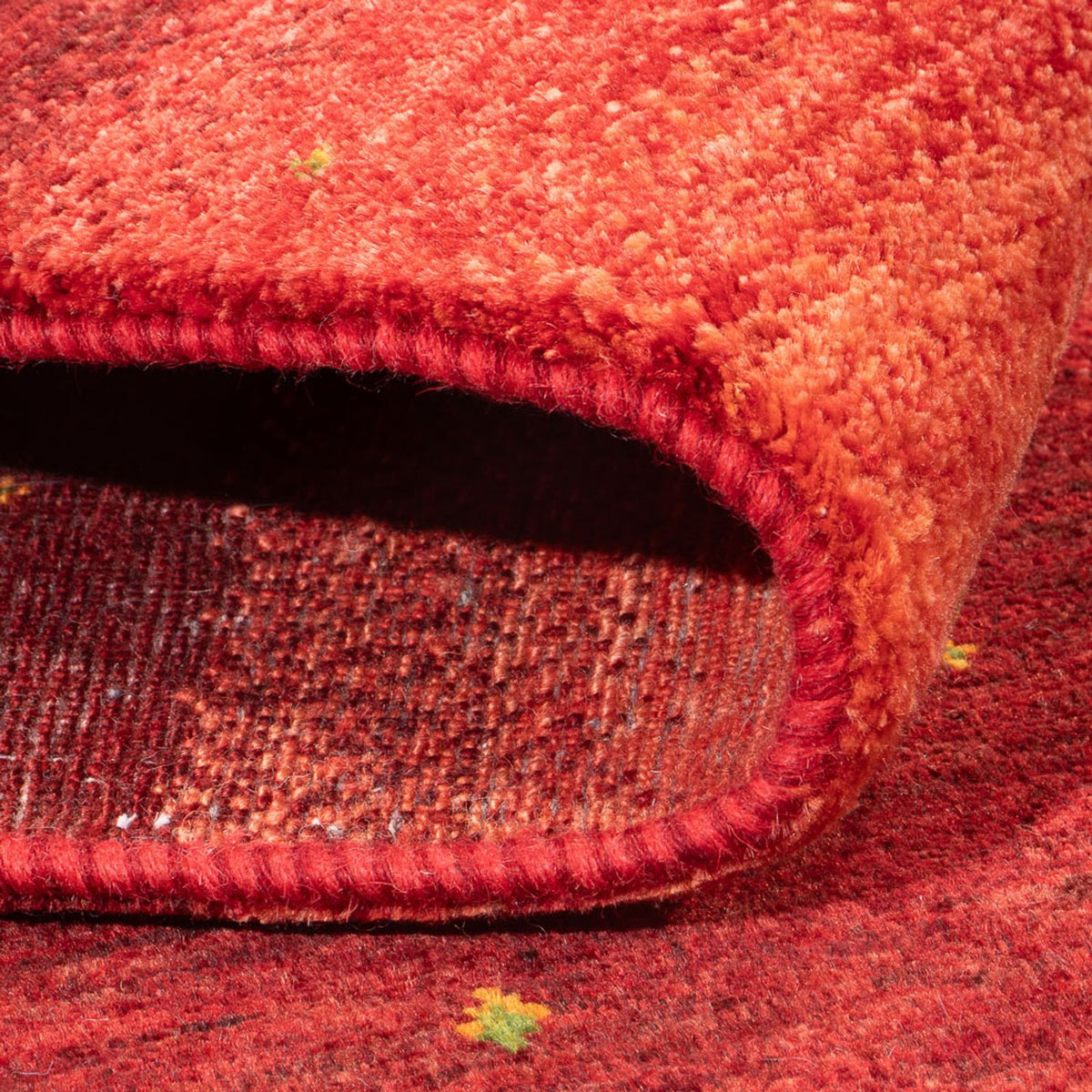 Tappeto Gabbeh - Loribaft Persero - 208 x 157 cm - rosso chiaro