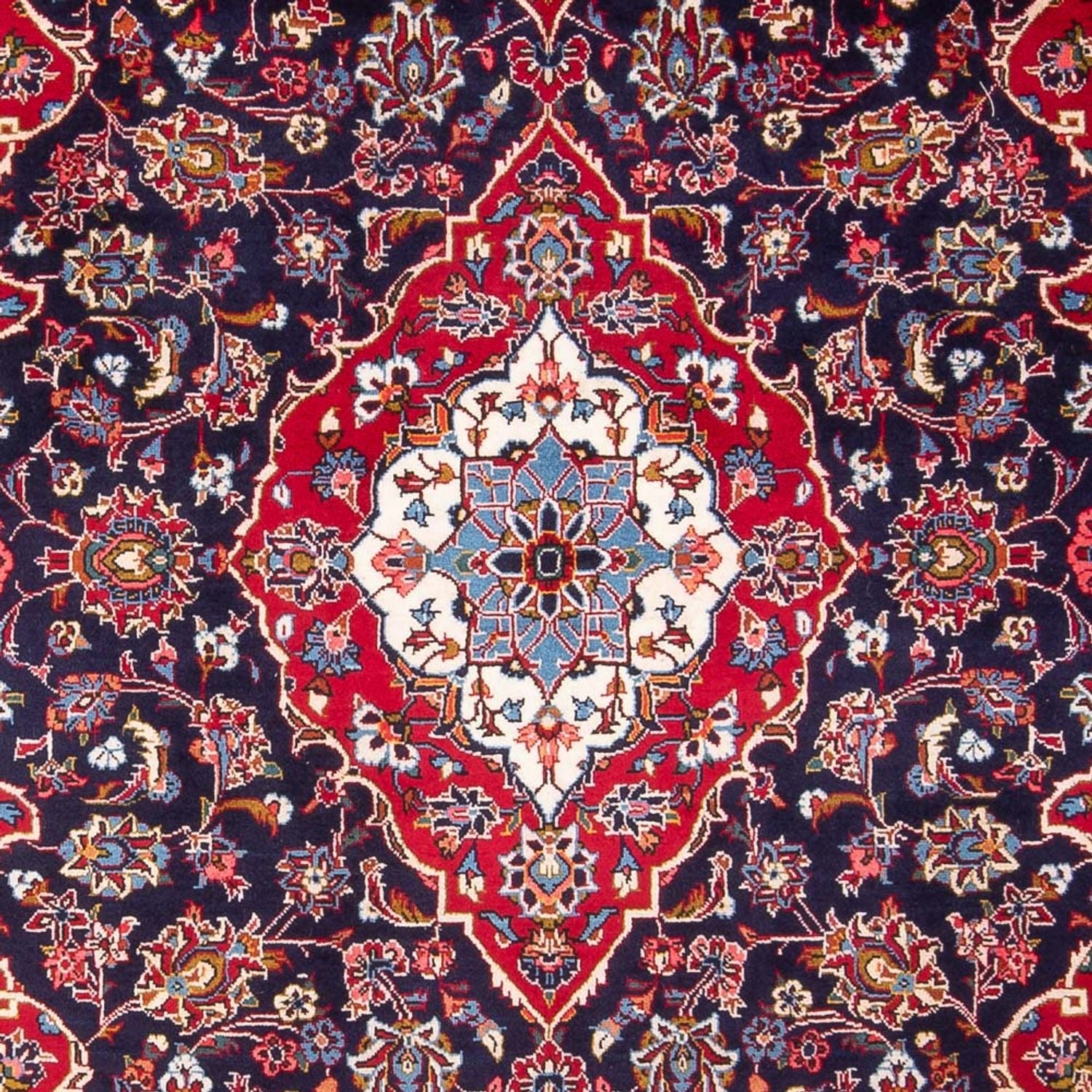 Tappeto Persero - Keshan - 300 x 200 cm - blu scuro