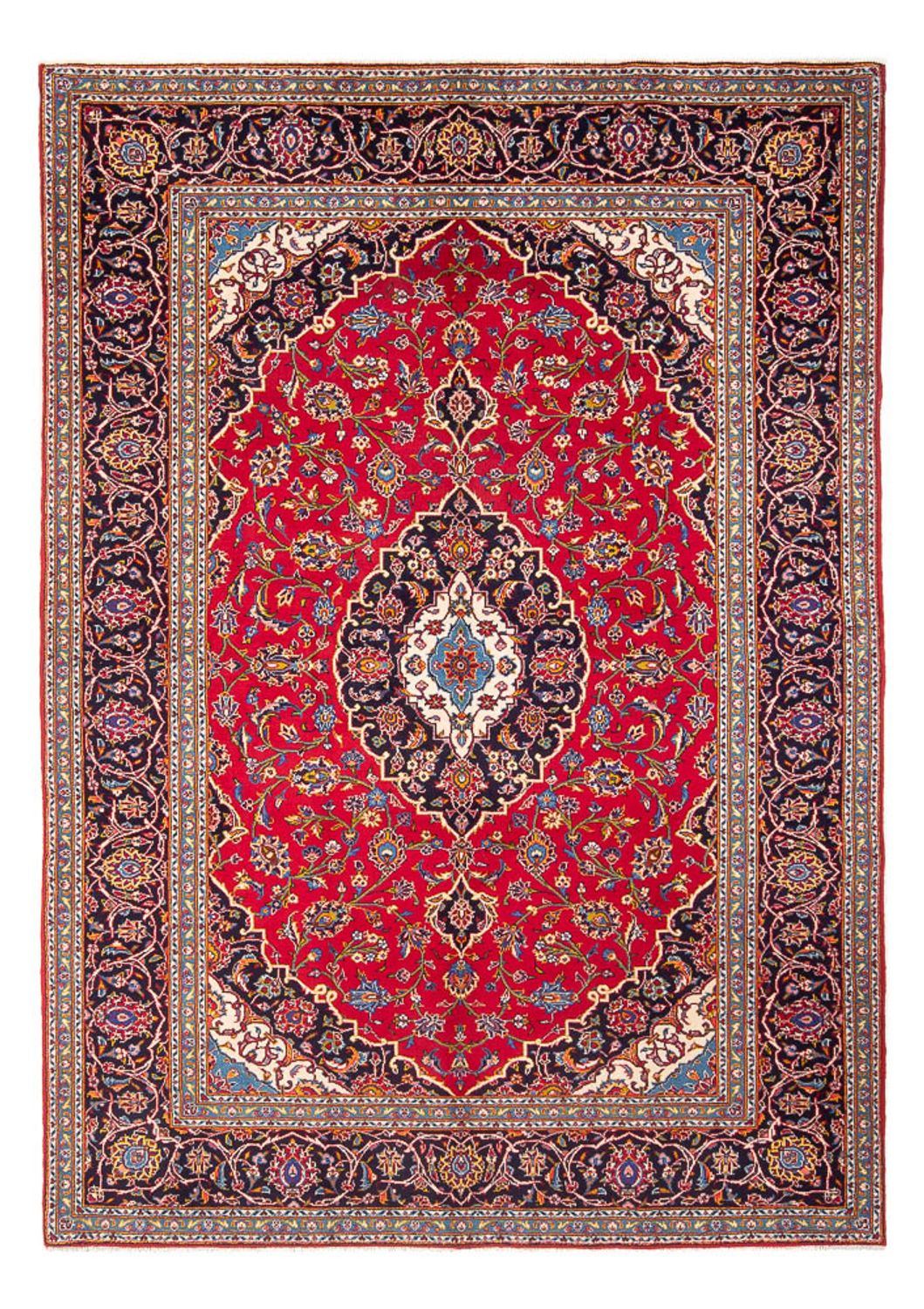 Tappeto Persero - Keshan - 296 x 203 cm - rosso