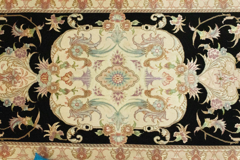 Tappeto corsia Tappeto Persero - Tabriz - Reale - 191 x 72 cm - nero