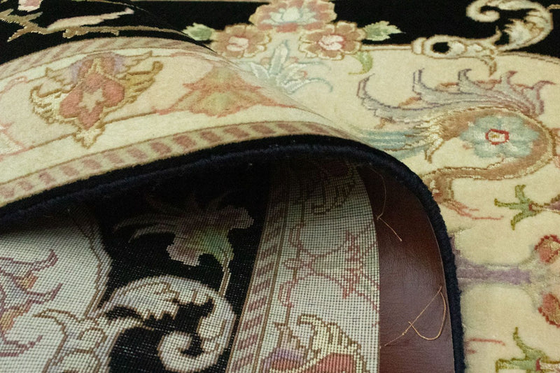 Tappeto corsia Tappeto Persero - Tabriz - Reale - 191 x 72 cm - nero